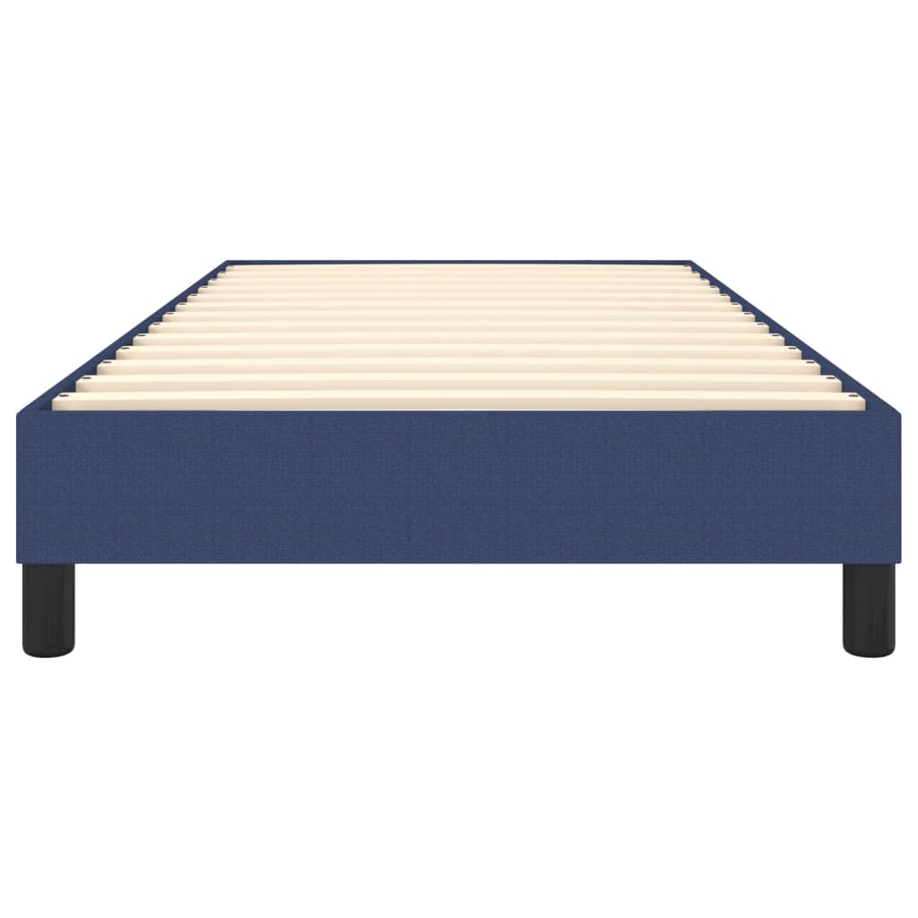 Cadre de lit sans matelas bleu 80x200 cm tissu - XIOS