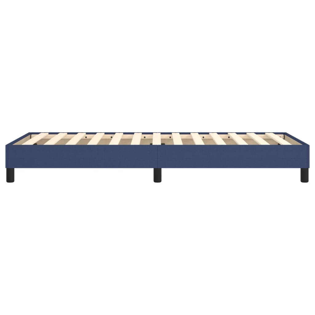 Cadre de lit sans matelas bleu 80x200 cm tissu - XIOS