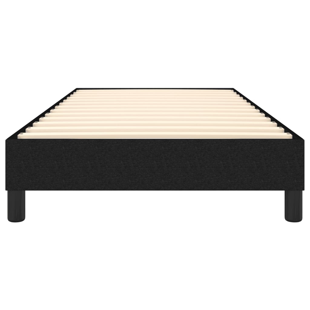 Cadre de lit sans matelas noir 90x190 cm tissu - XIOS
