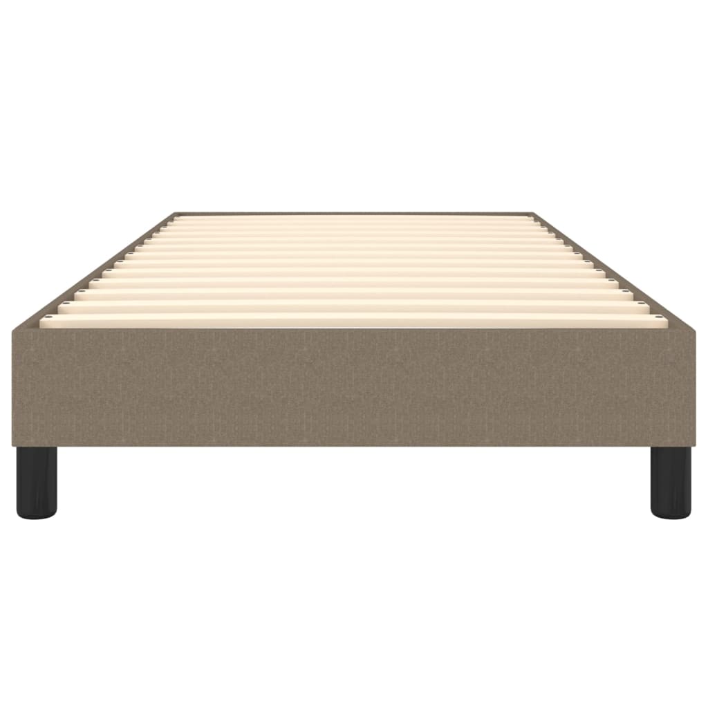 Cadre de lit sans matelas taupe 90x190 cm tissu - XIOS