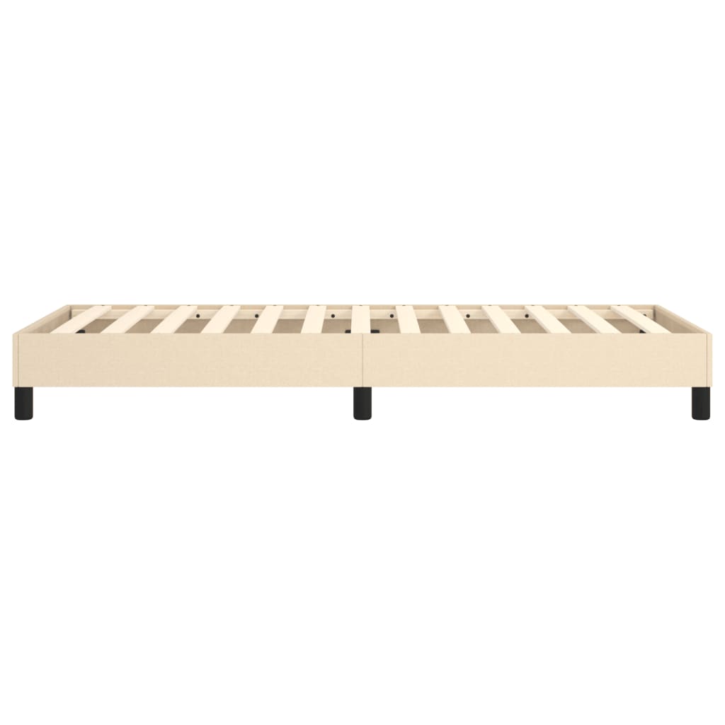 Cadre de lit sans matelas crème 90x190 cm tissu - XIOS
