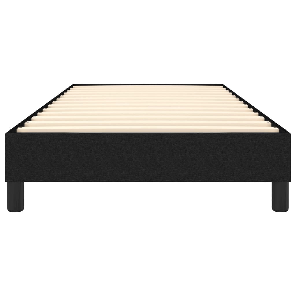 Cadre de lit sans matelas noir 90x200 cm tissu - XIOS