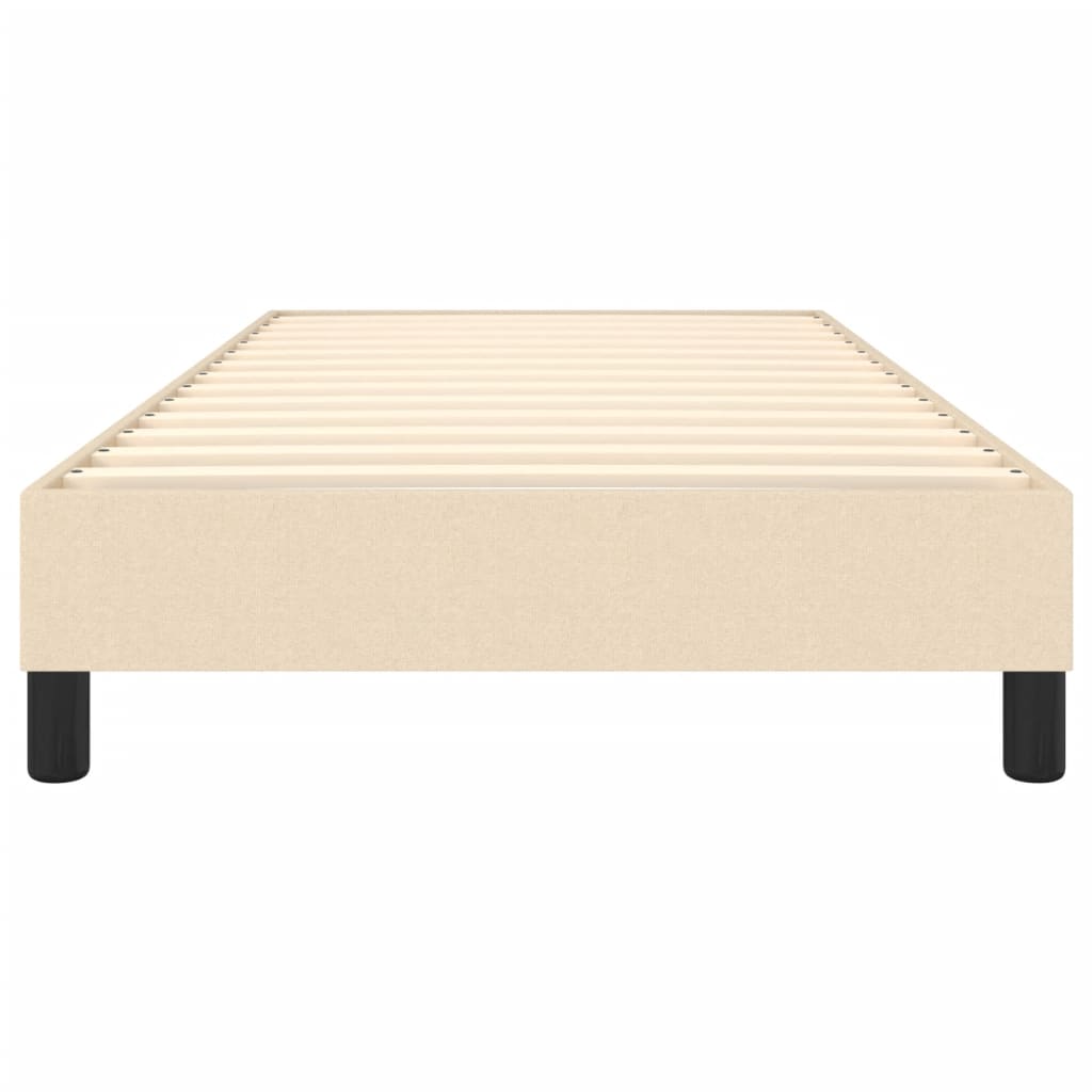 Cadre de lit sans matelas crème 90x200 cm tissu - XIOS
