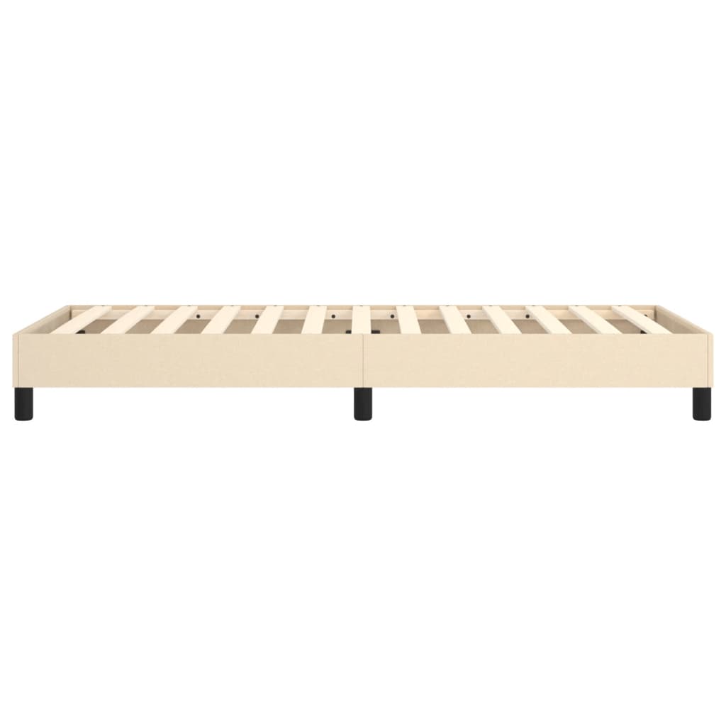 Cadre de lit sans matelas crème 90x200 cm tissu - XIOS