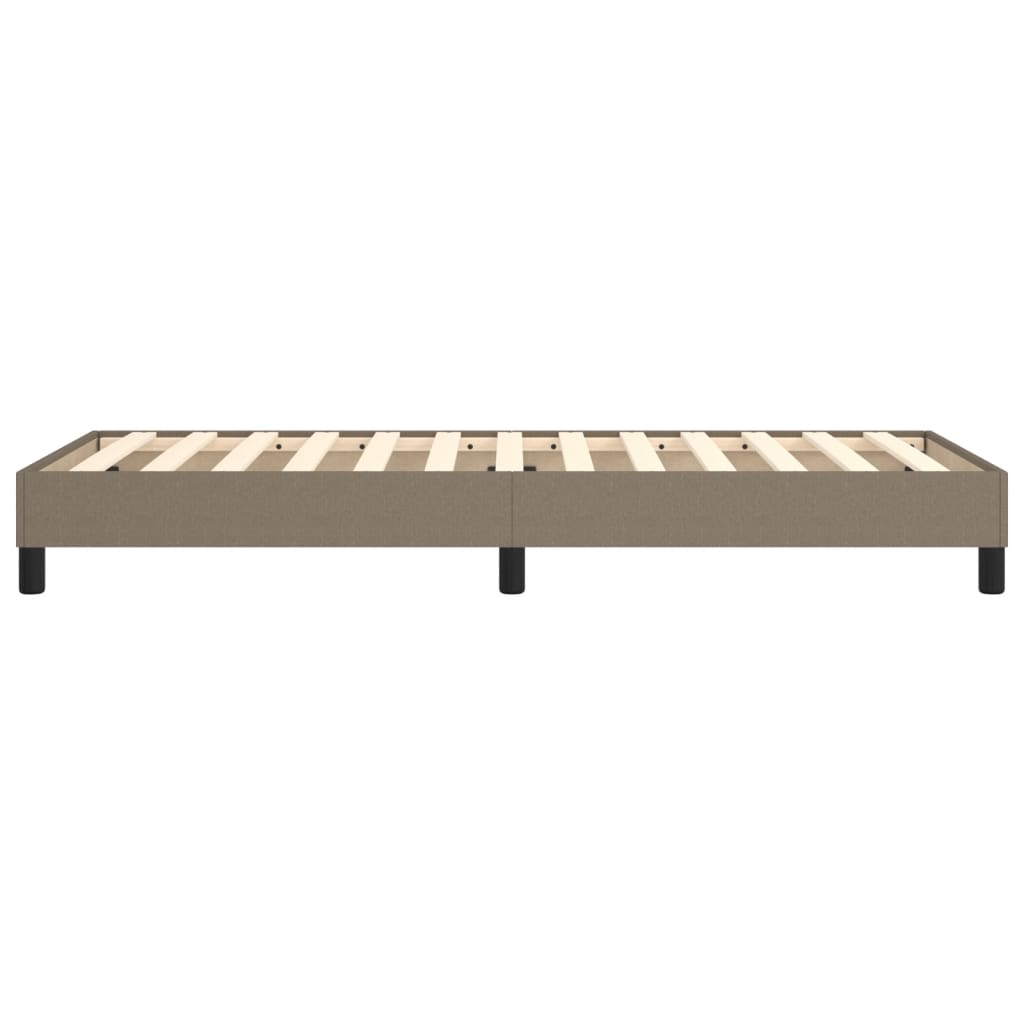 Cadre de lit sans matelas taupe 100x200 cm tissu - XIOS
