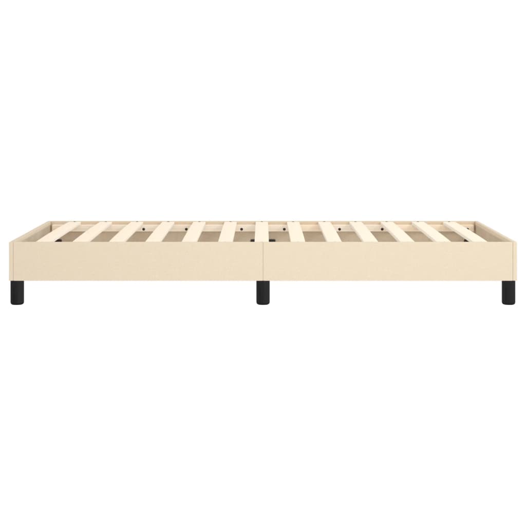 Cadre de lit sans matelas crème 100x200 cm tissu - XIOS