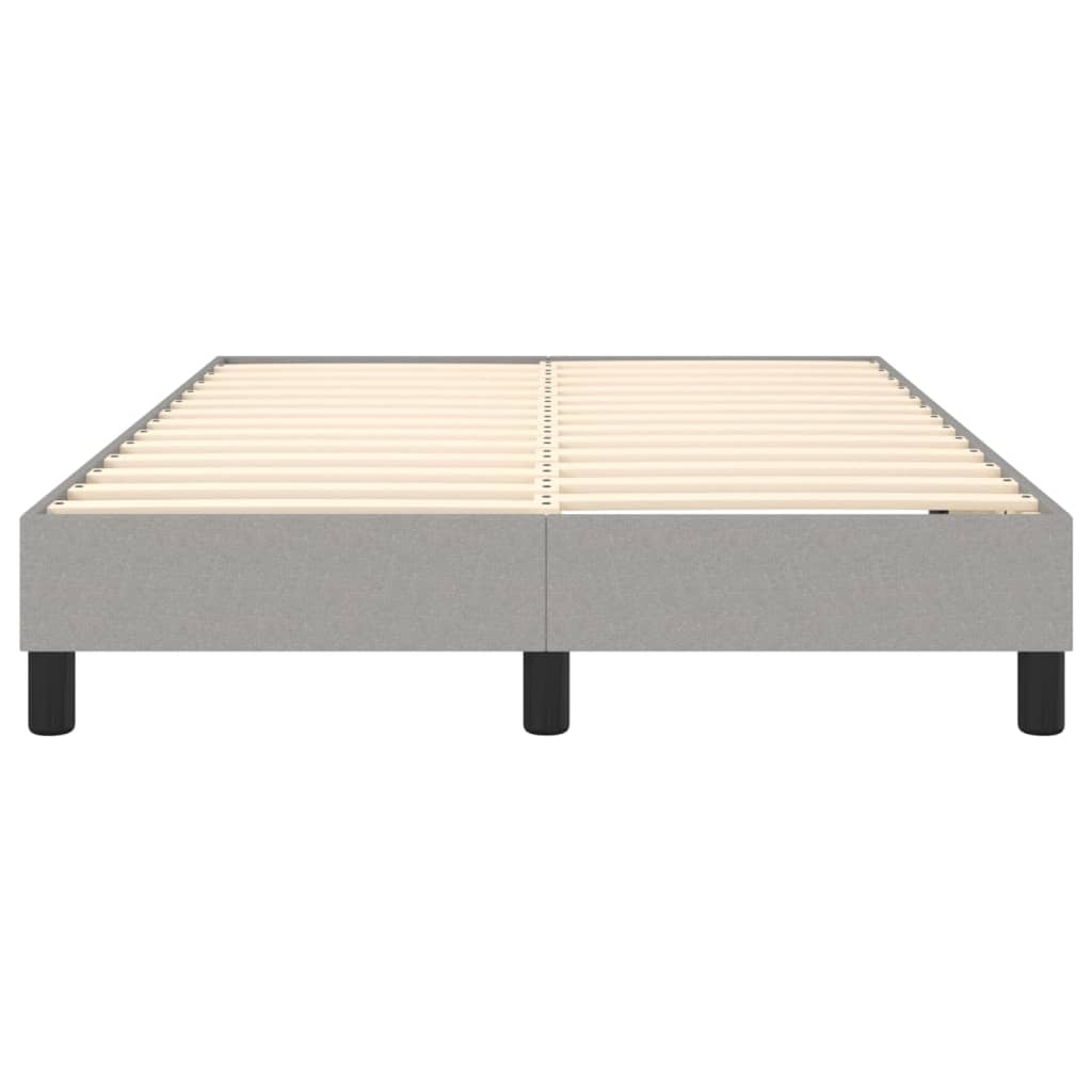 Cadre de lit sans matelas gris clair 120x200 cm tissu - XIOS
