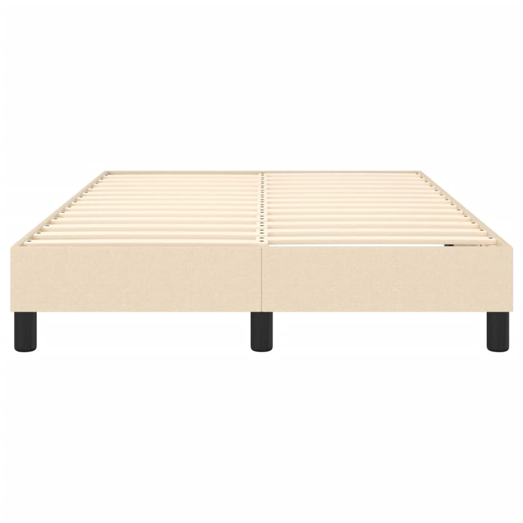 Cadre de lit sans matelas crème 120x200 cm tissu - XIOS