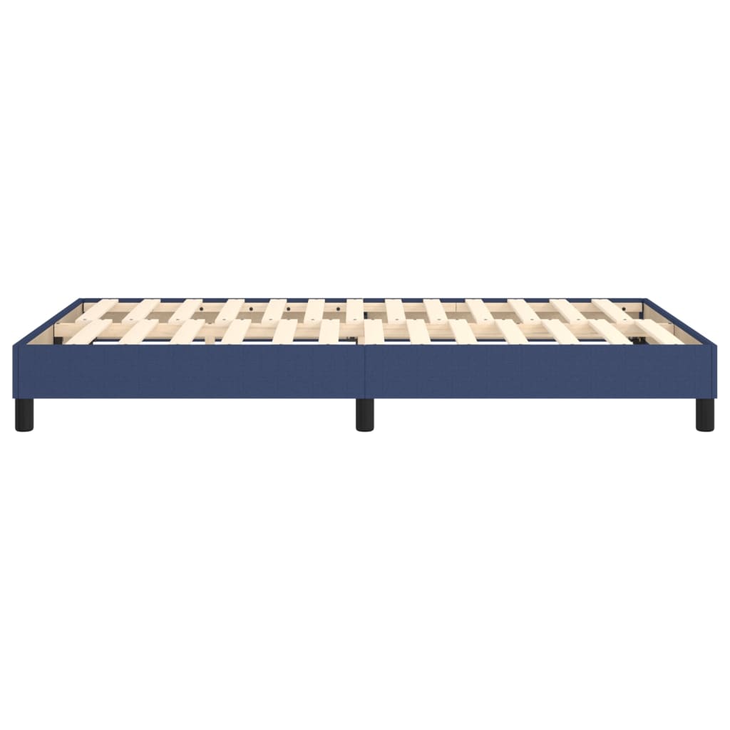 Cadre de lit sans matelas bleu 120x200 cm tissu - XIOS