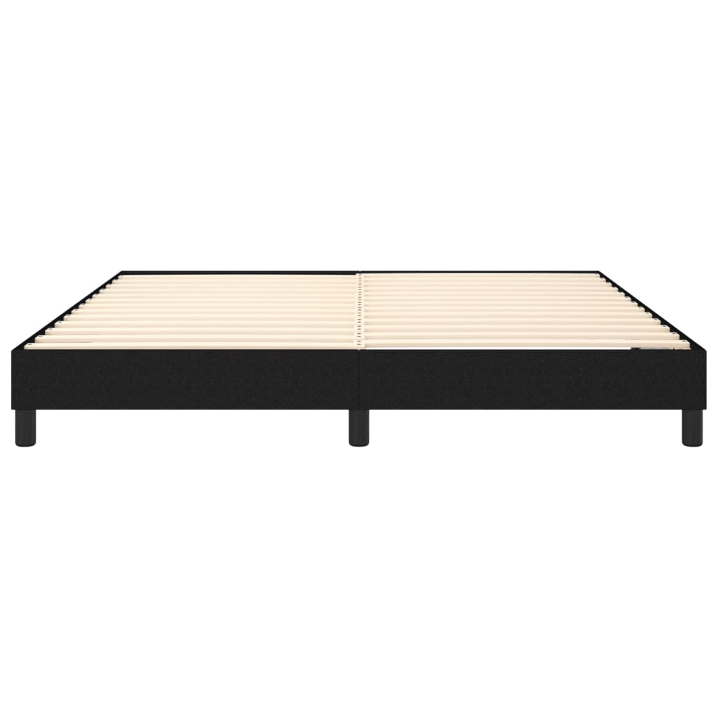 Cadre de lit sans matelas noir 160x200 cm tissu - XIOS