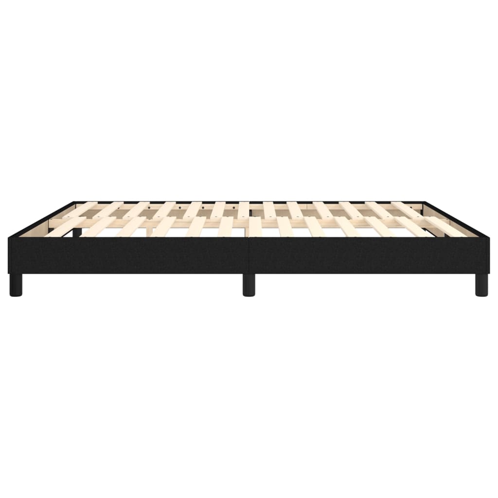 Cadre de lit sans matelas noir 160x200 cm tissu - XIOS