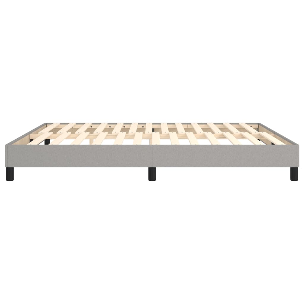 Cadre de lit sans matelas gris clair 180x200 cm tissu - XIOS
