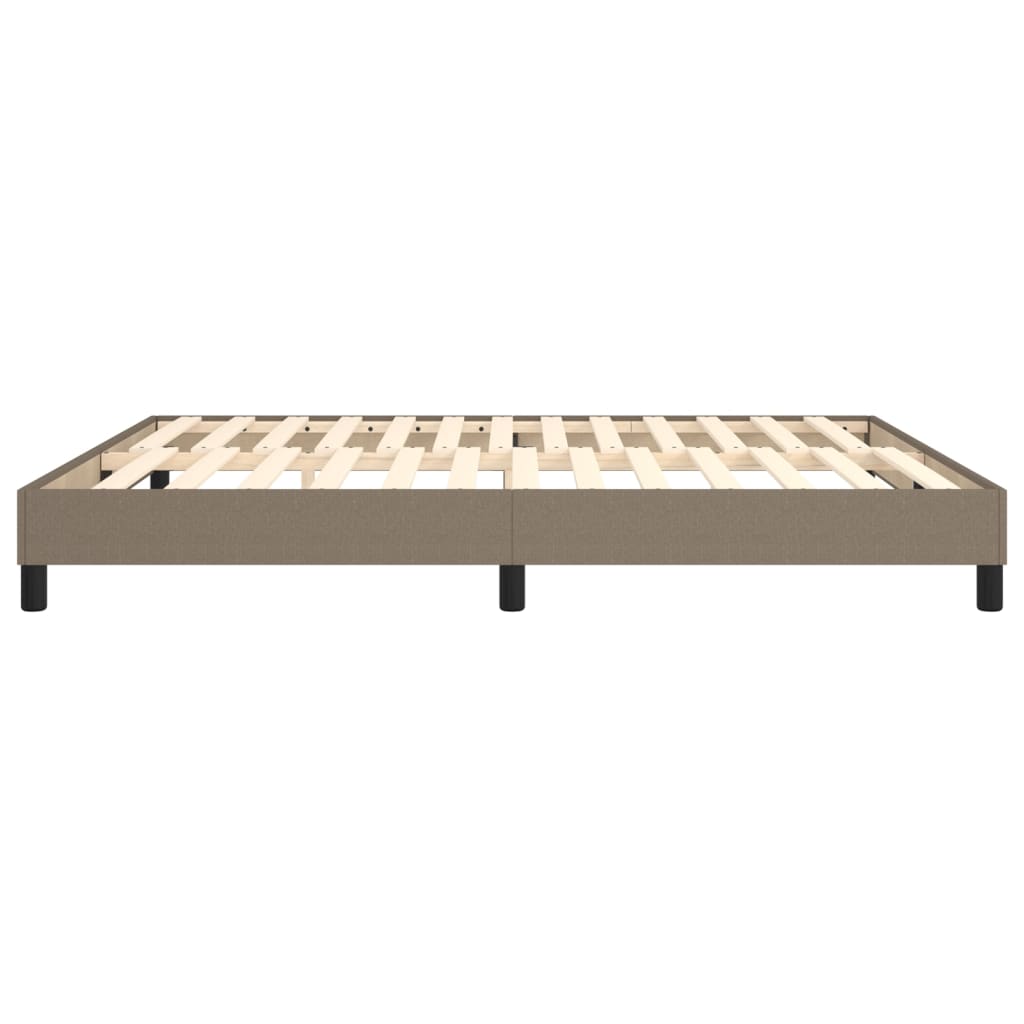 Cadre de lit sans matelas taupe 180x200 cm tissu - XIOS