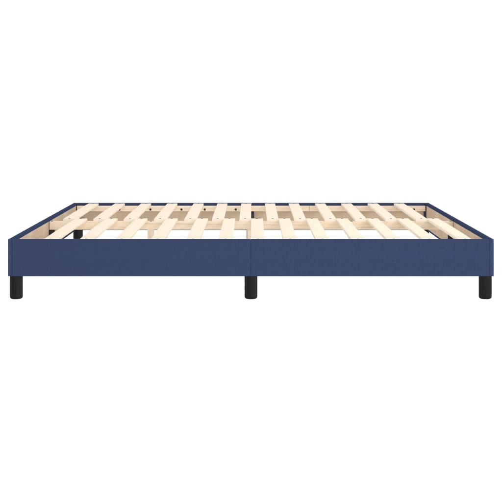 Cadre de lit sans matelas bleu 180x200 cm tissu - XIOS