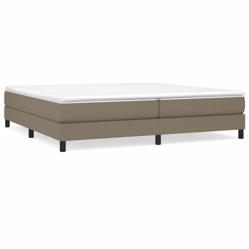 Cadre de lit sans matelas taupe 200x200 cm tissu - XIOS