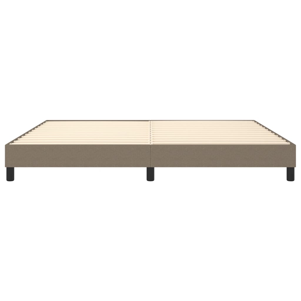 Cadre de lit sans matelas taupe 200x200 cm tissu - XIOS