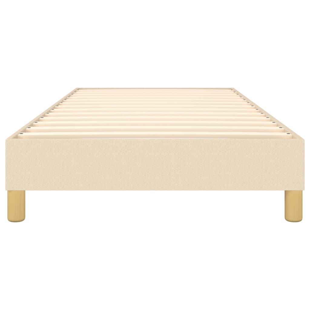 Cadre de lit sans matelas crème 80x200 cm tissu - XIOS