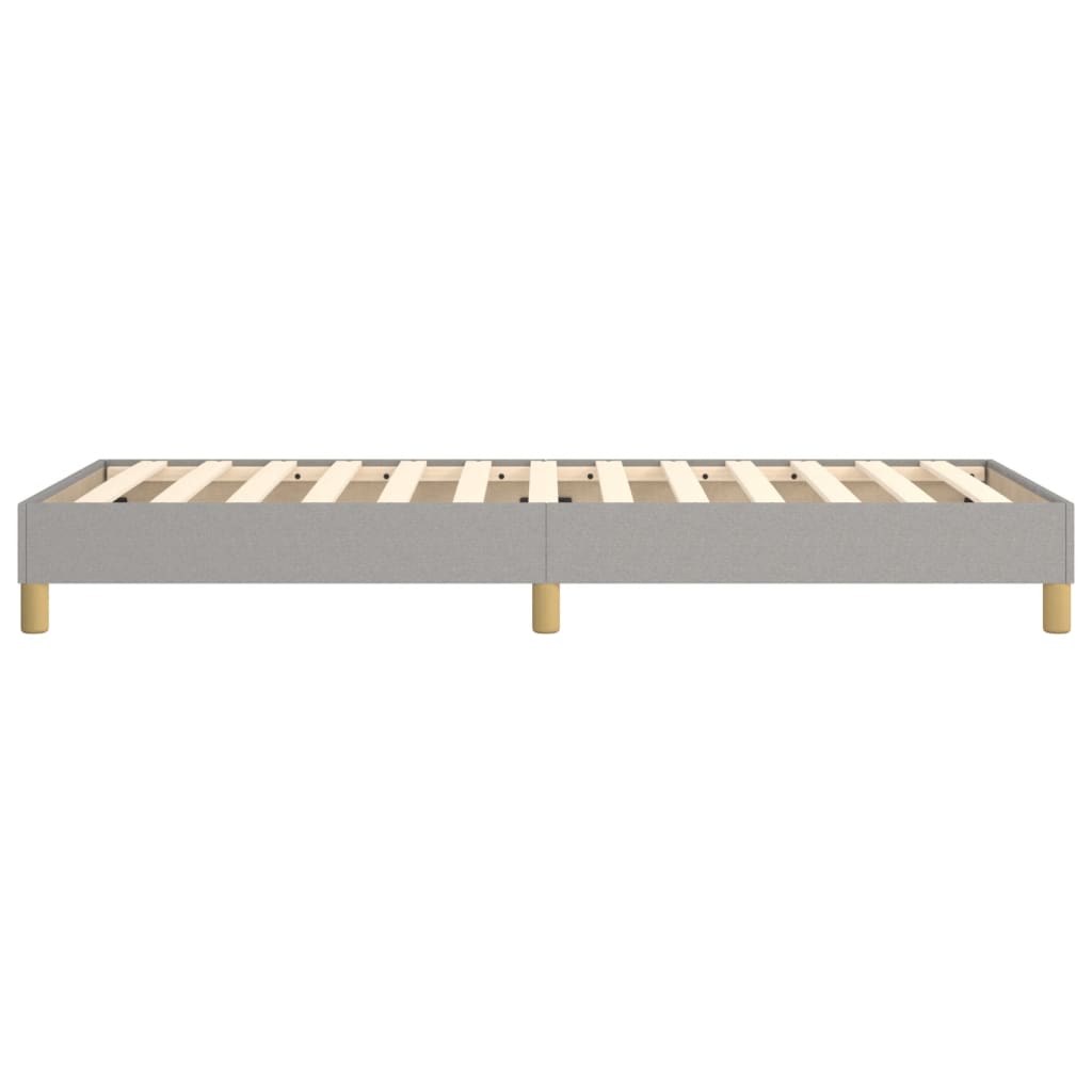 Cadre de lit sans matelas gris clair 100x200 cm tissu - XIOS