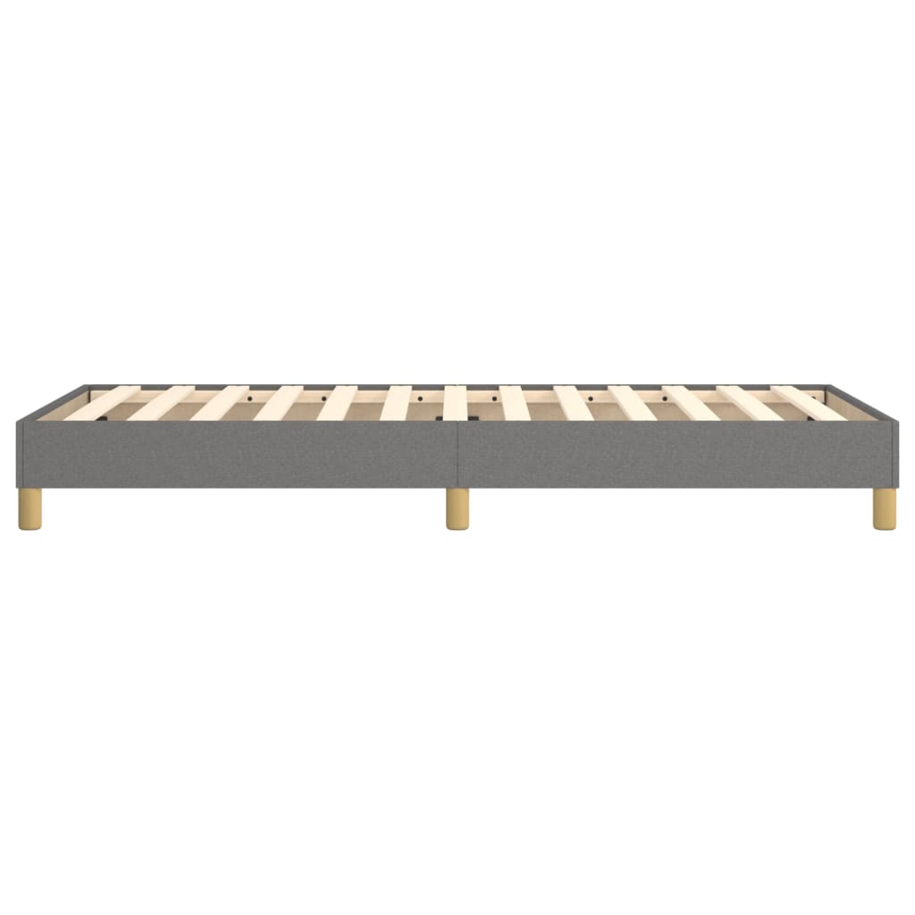 Cadre de lit sans matelas gris foncé 100x200 cm tissu - XIOS