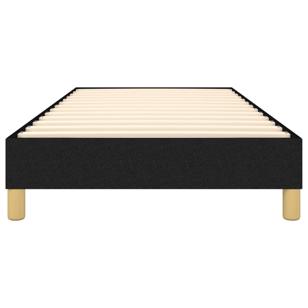 Cadre de lit sans matelas noir 100x200 cm tissu - XIOS