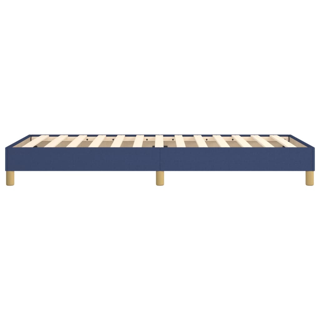 Cadre de lit sans matelas bleu 100x200 cm tissu - XIOS