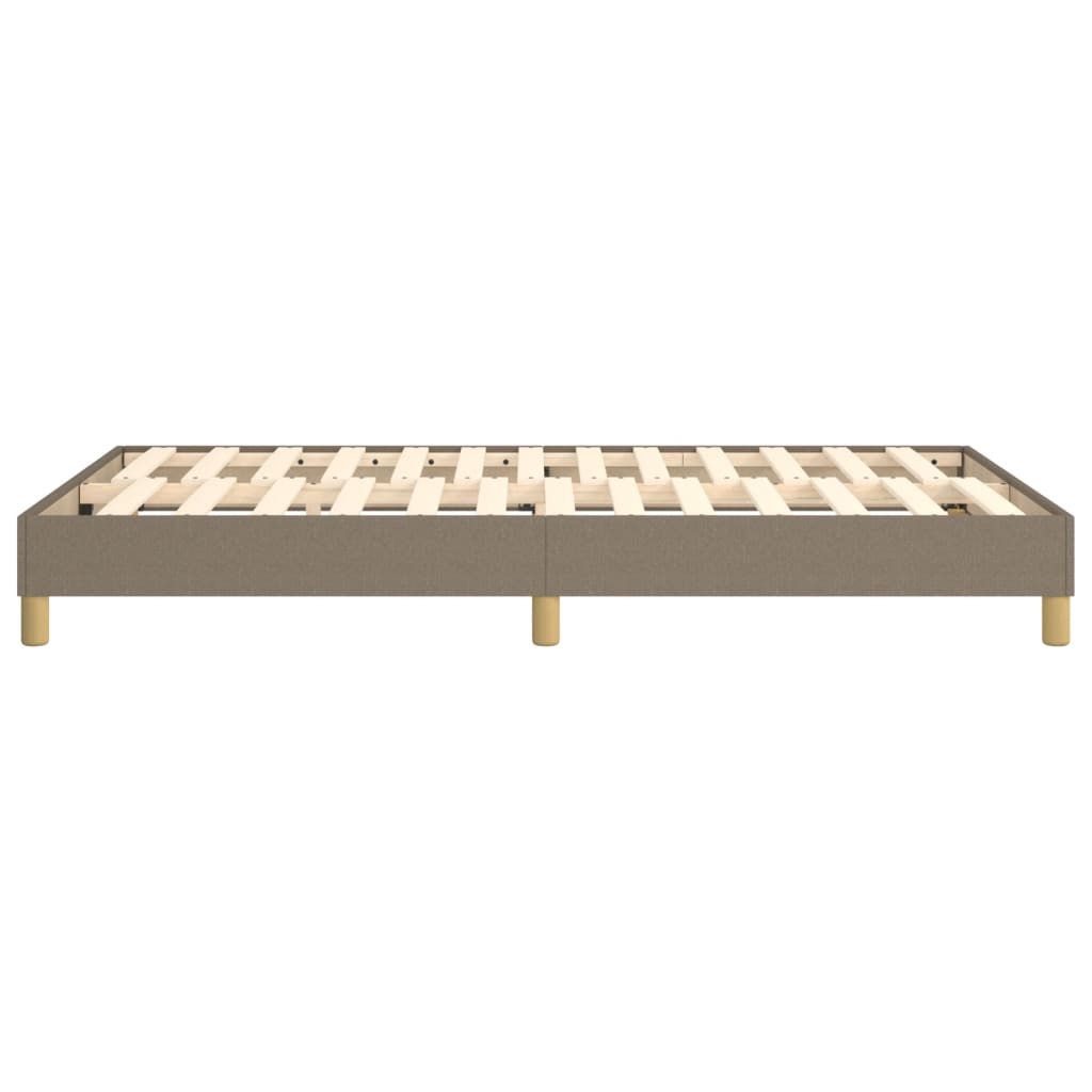 Cadre de lit sans matelas taupe 120x200 cm tissu - XIOS
