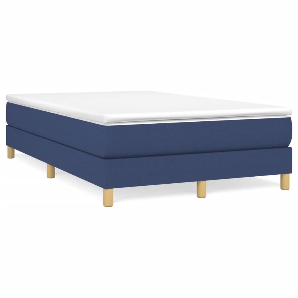 Cadre de lit sans matelas bleu 120x200 cm tissu - XIOS