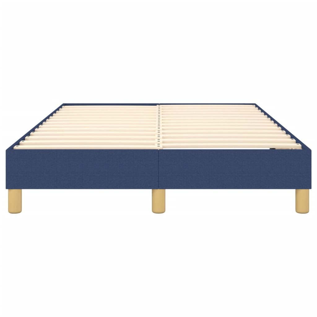 Cadre de lit sans matelas bleu 120x200 cm tissu - XIOS