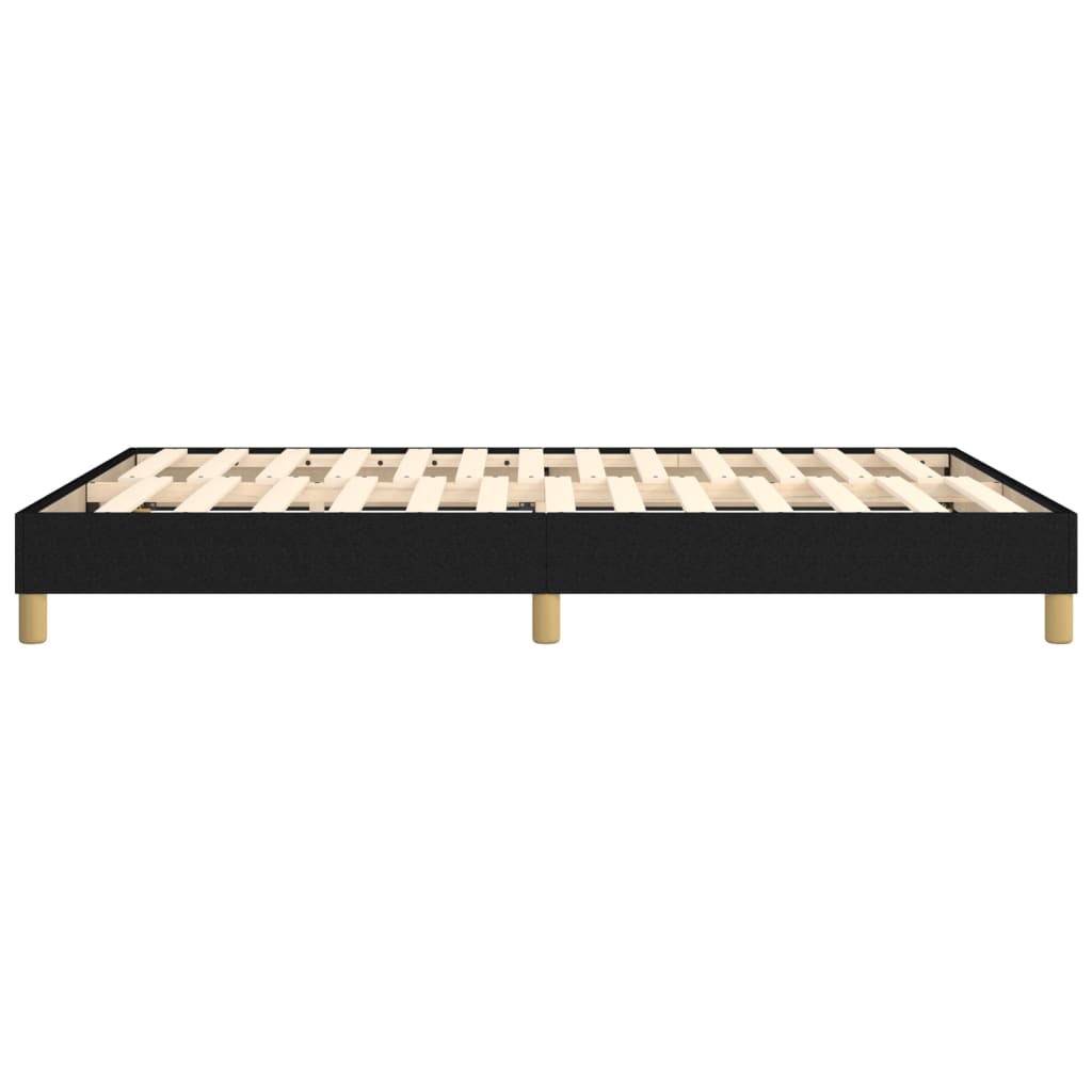 Cadre de lit sans matelas noir 140x200 cm tissu - XIOS