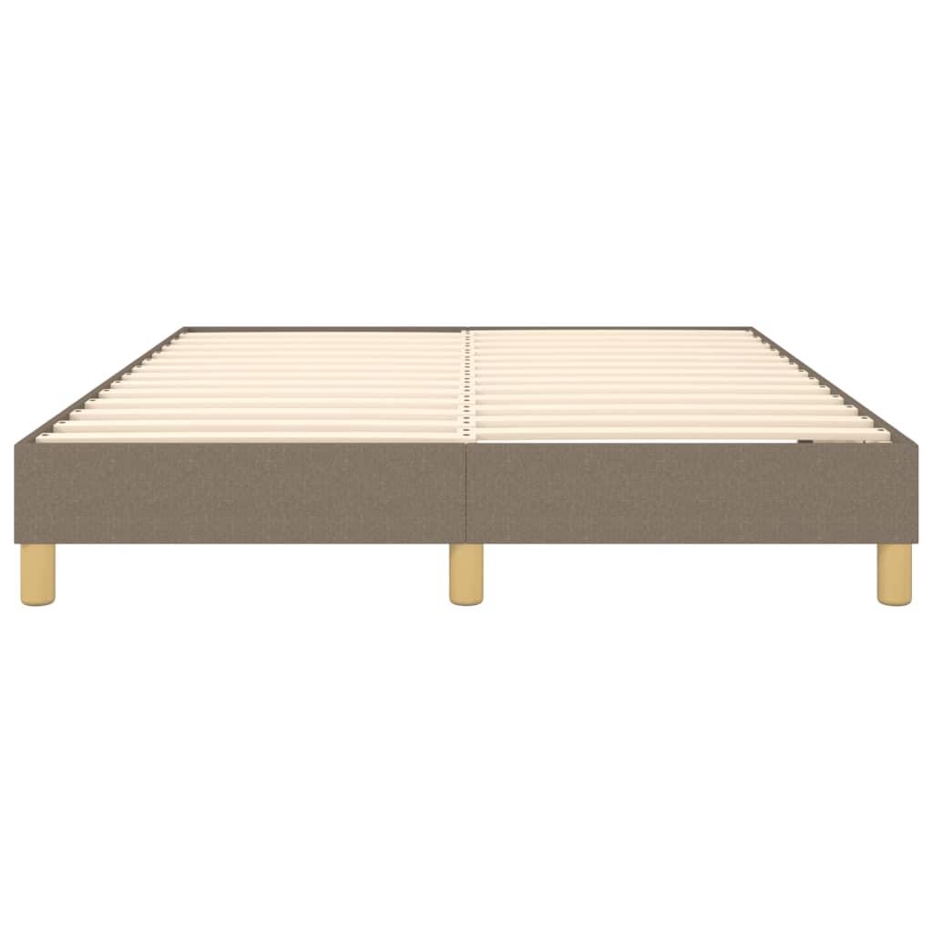 Cadre de lit sans matelas taupe 140x200 cm tissu - XIOS