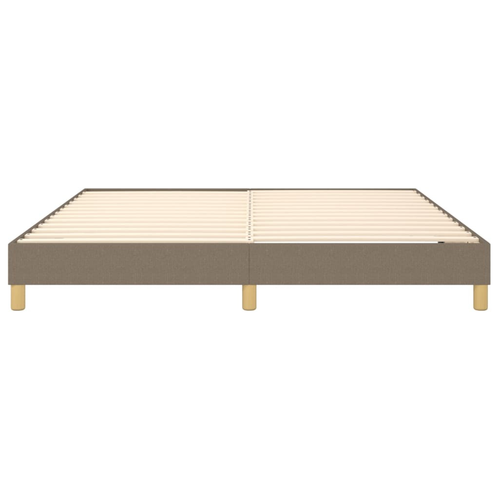 Cadre de lit sans matelas taupe 160x200 cm tissu - XIOS