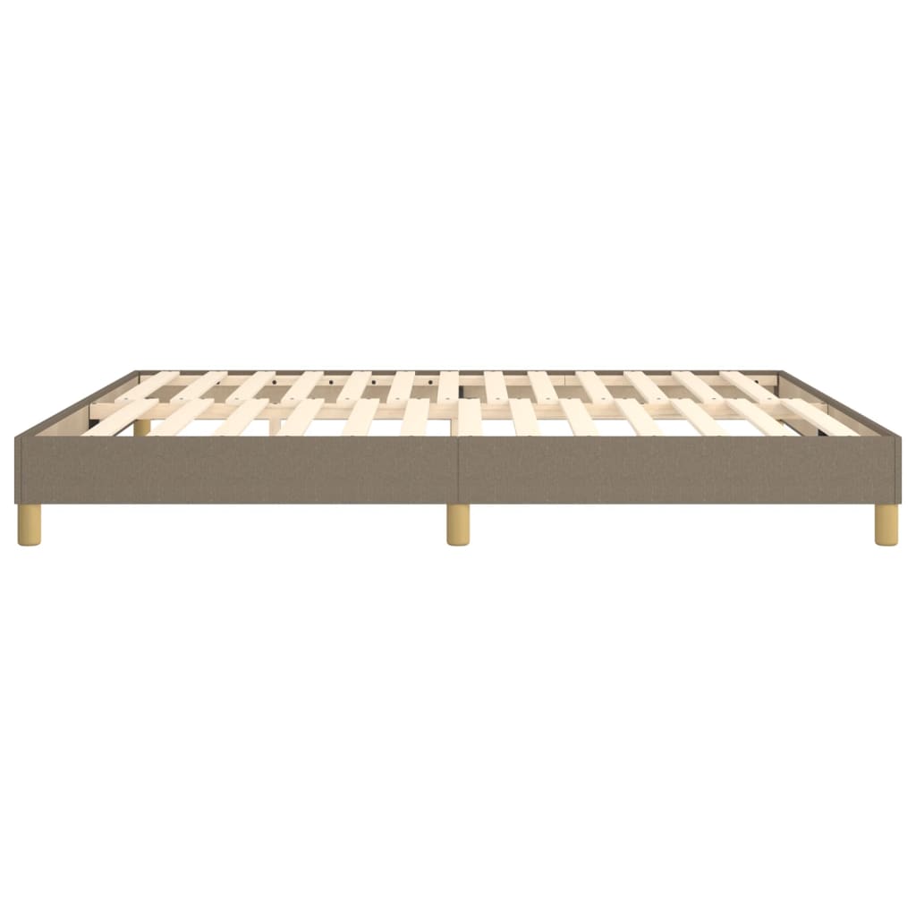 Cadre de lit sans matelas taupe 160x200 cm tissu - XIOS