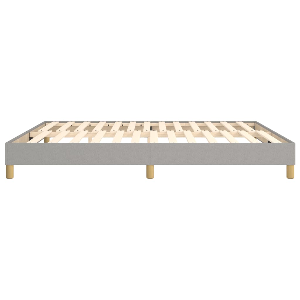 Cadre de lit sans matelas gris clair 180x200 cm tissu - XIOS