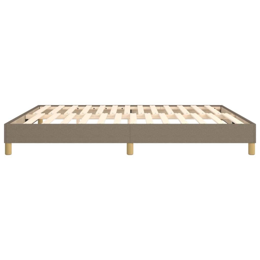 Cadre de lit sans matelas taupe 180x200 cm tissu - XIOS