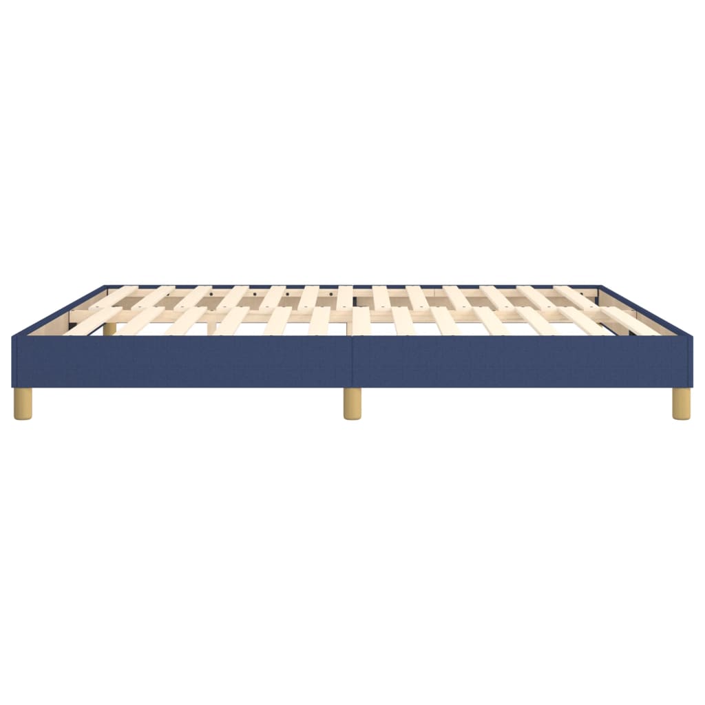 Cadre de lit sans matelas bleu 180x200 cm tissu - XIOS