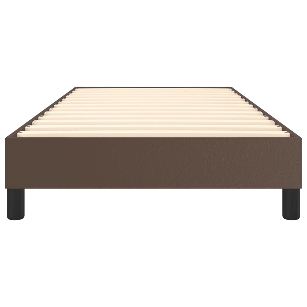 Cadre de lit à ressorts marron 80x200 cm similicuir - XIOS