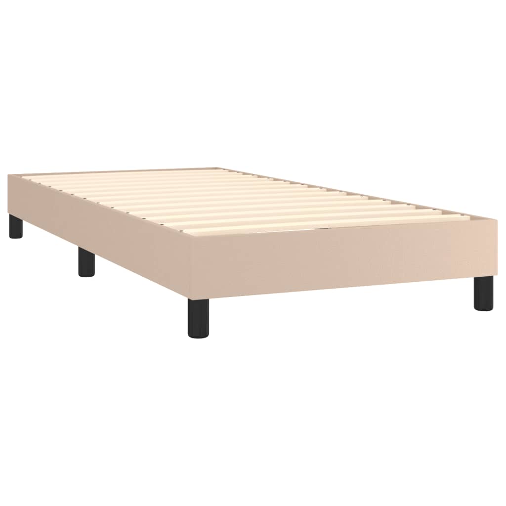 Cadre de lit sans matelas cappuccino 80x200 cm similicuir - XIOS
