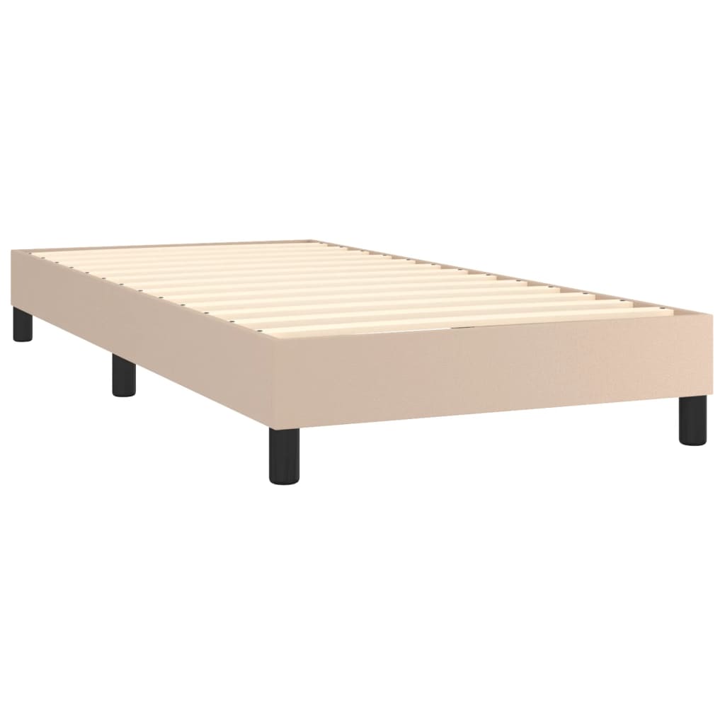Cadre de lit sans matelas cappuccino 90x190 cm similicuir - XIOS