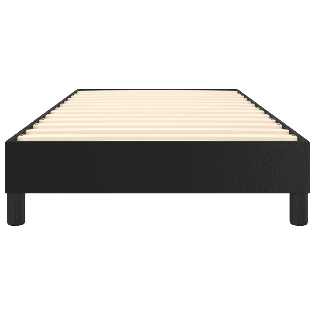 Cadre de lit sans matelas noir 90x200 cm similicuir - XIOS