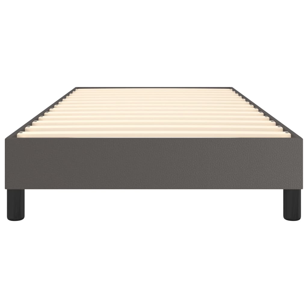 Cadre de lit sans matelas gris 100x200 cm similicuir - XIOS