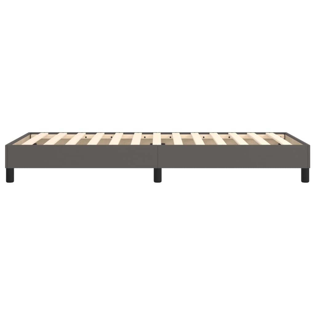 Cadre de lit sans matelas gris 100x200 cm similicuir - XIOS