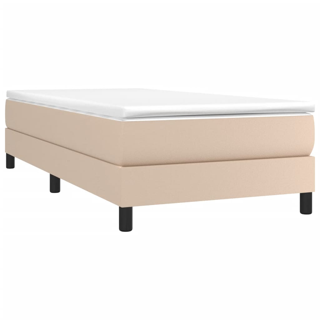 Cadre de lit sans matelas cappuccino 100x200 cm similicuir - XIOS