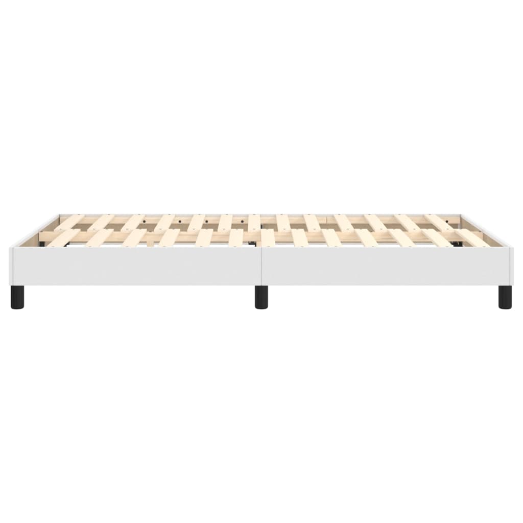 Cadre de lit sans matelas blanc 120x200 cm similicuir - XIOS