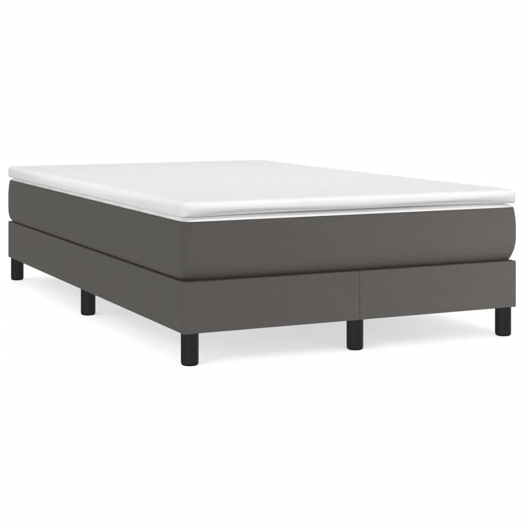 Cadre de lit sans matelas gris 120x200 cm similicuir - XIOS