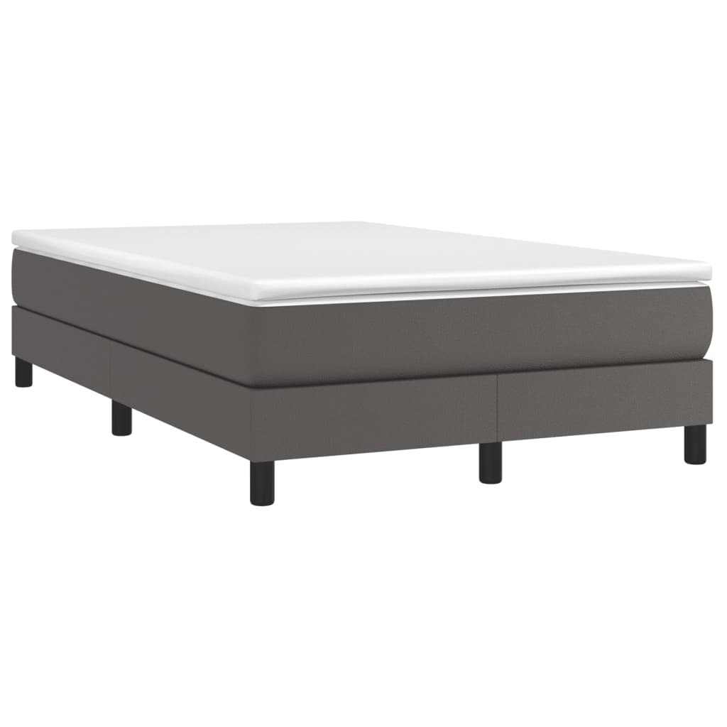 Cadre de lit sans matelas gris 120x200 cm similicuir - XIOS