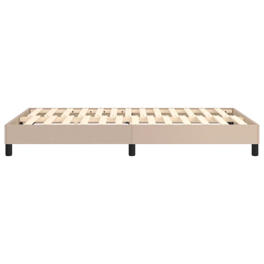 Cadre de lit sans matelas cappuccino 120x200 cm similicuir - XIOS