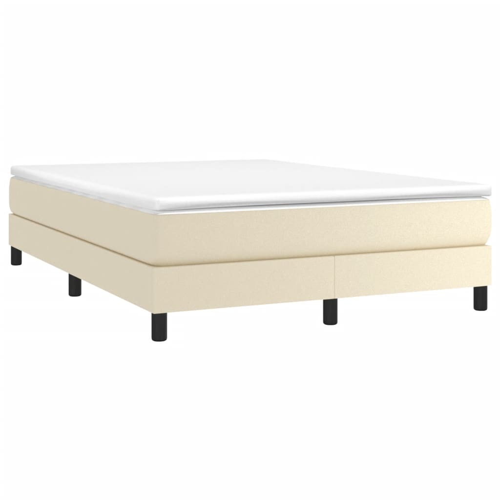 Cadre de lit sans matelas crème 140x190 cm similicuir - XIOS
