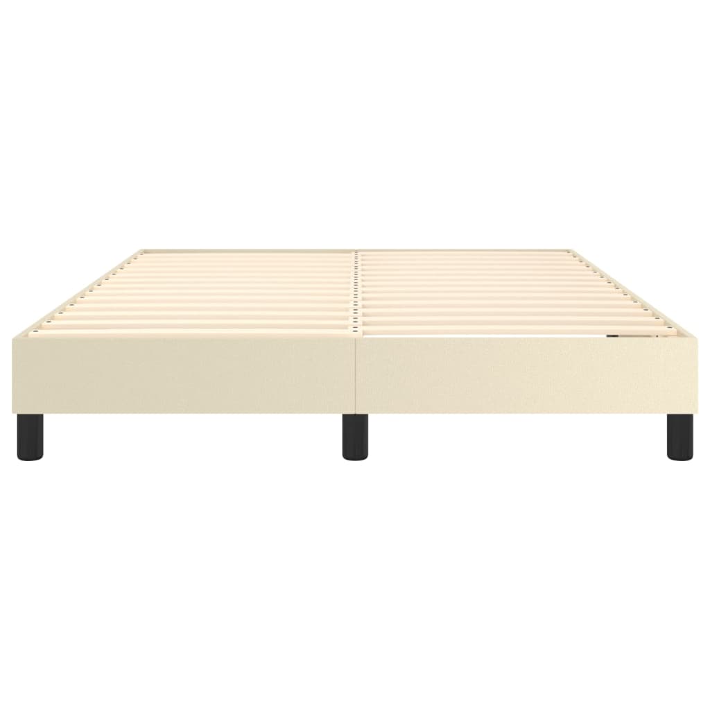 Cadre de lit sans matelas crème 140x190 cm similicuir - XIOS