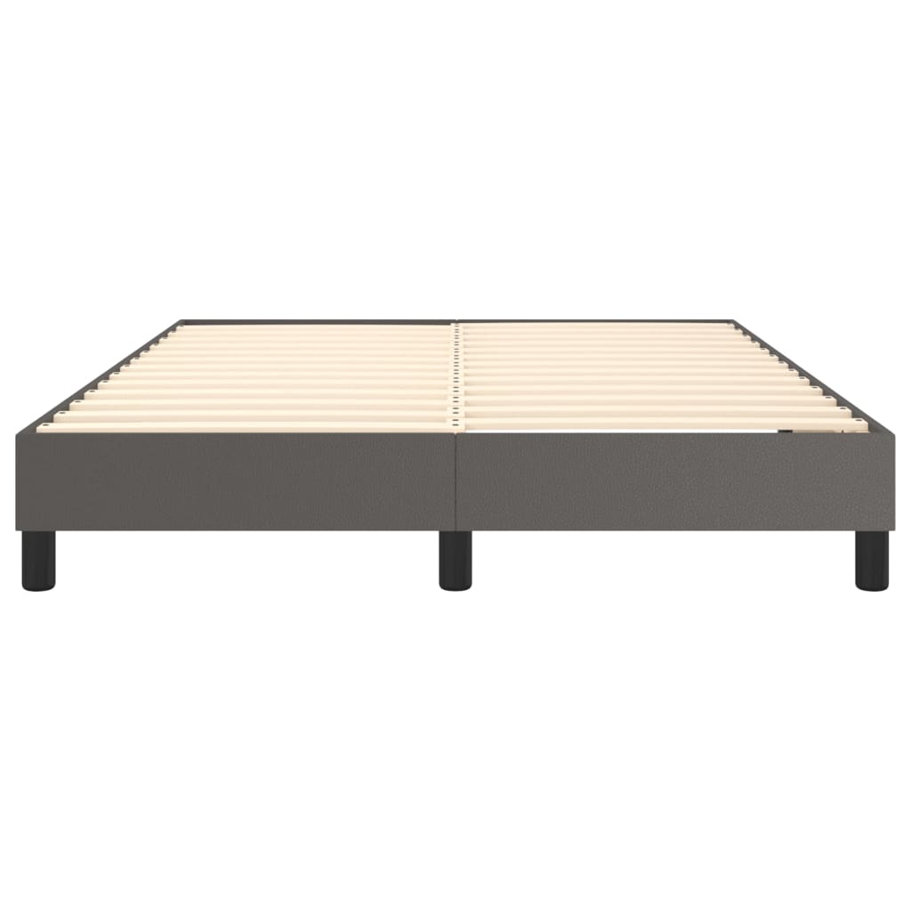 Cadre de lit sans matelas gris 140x190 cm similicuir - XIOS