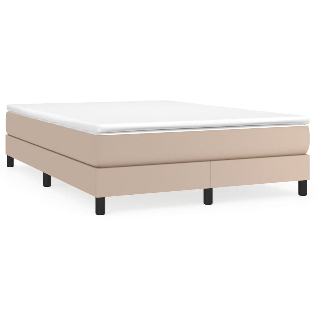 Cadre de lit sans matelas cappuccino 140x190 cm similicuir - XIOS